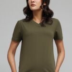 SOFT TOUCH V-NECK EVERYDAY TOP-OLIVE | Premium Quality Fashion Apparel