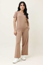 SOFT TOUCH V-NECK EVERYDAY TOP-MOCCA | Premium Quality Fashion Apparel - Image 3