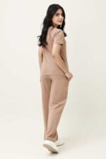 SOFT TOUCH V-NECK EVERYDAY TOP-MOCCA | Premium Quality Fashion Apparel - Image 4