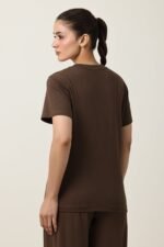 SOFT TOUCH V-NECK EVERYDAY TOP-COFFEE | Premium Quality Fashion Apparel - Image 3
