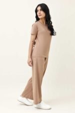 SOFT TOUCH V-NECK EVERYDAY TOP-MOCCA | Premium Quality Fashion Apparel - Image 2