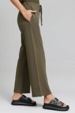HIGH-STRETCH RELAXED FITNESS TROUSERS-OLIVE | Premium Quality Fashion Apparel