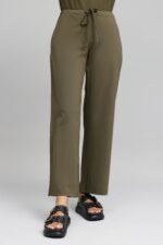 HIGH-STRETCH RELAXED FITNESS TROUSERS-OLIVE | Premium Quality Fashion Apparel - Image 4