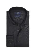MICRO PATTERN OFFICE SHIRT-BLK | Premium Quality Fashion Apparel