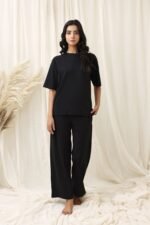 HIGH-STRETCH RELAXED FITNESS TROUSERS-BLACK | Premium Quality Fashion Apparel - Image 3