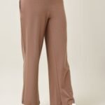 HIGH-STRETCH RELAXED FITNESS TROUSERS-MOCCA | Premium Quality Fashion Apparel