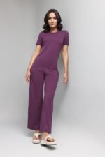 HIGH-STRETCH RELAXED FITNESS TROUSERS-PURPLE | Premium Quality Fashion Apparel - Image 2
