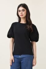 LACE WHISPER TOP-BLACK | Premium Quality Fashion Apparel