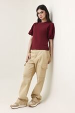 LACE WHISPER TOP-MAROON | Premium Quality Fashion Apparel - Image 2